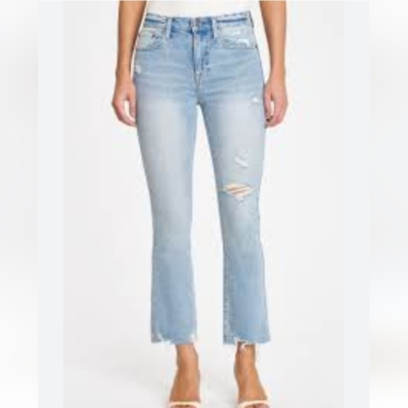 pistola Denim - PISTOLA Revolve Lennon High Rise Crop Distressed Jeans